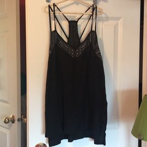 Black strapped tank top from Express